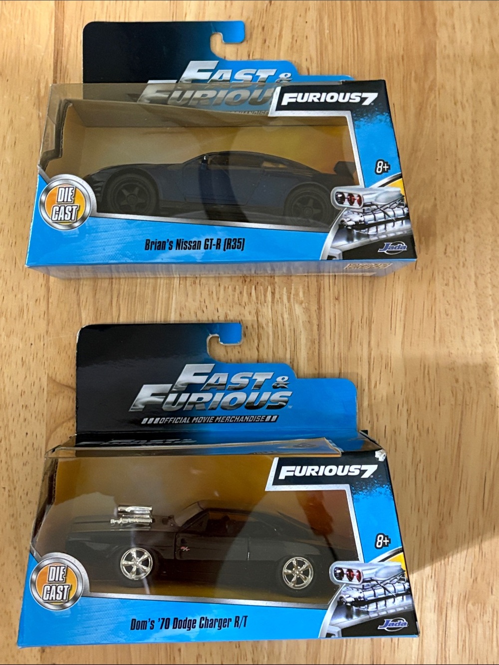 Furious 7 Die-Cast Cars - Brian’s Nissan GT-R & Dom’s '70 Dodge Charger